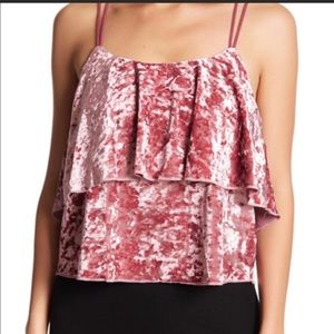 Romeo & Juliet couture velvet tank top size large